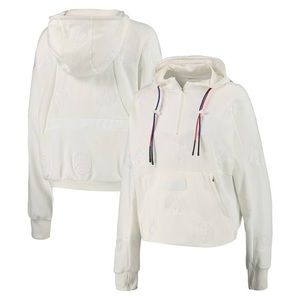 NWT-NIKE PARIS SAINT-GERMAIN DRI-FIT 1/2 ZIP HOODIE (SAIL/WHITE) XXL NEW